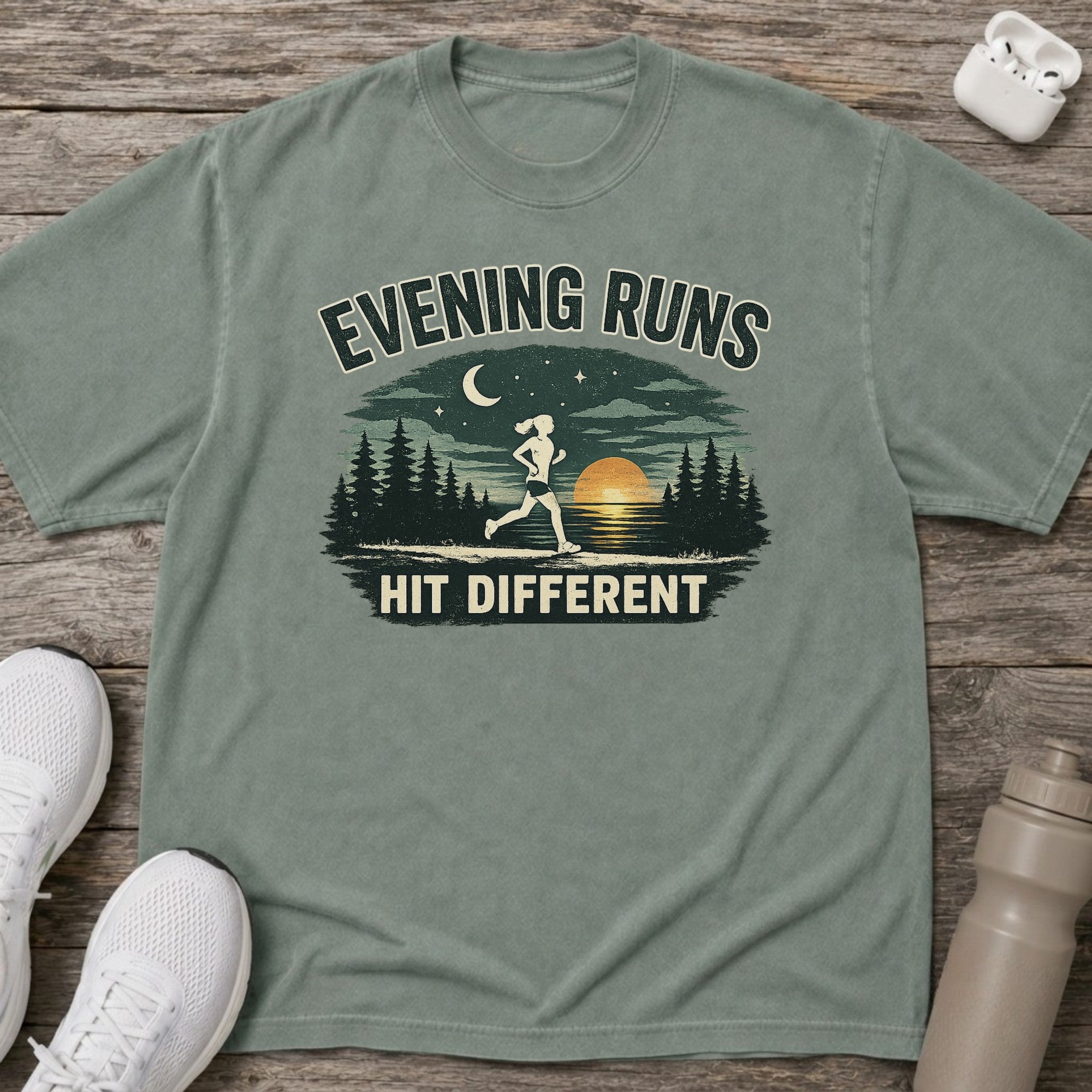 Evening Runs Hit Different T-shirt