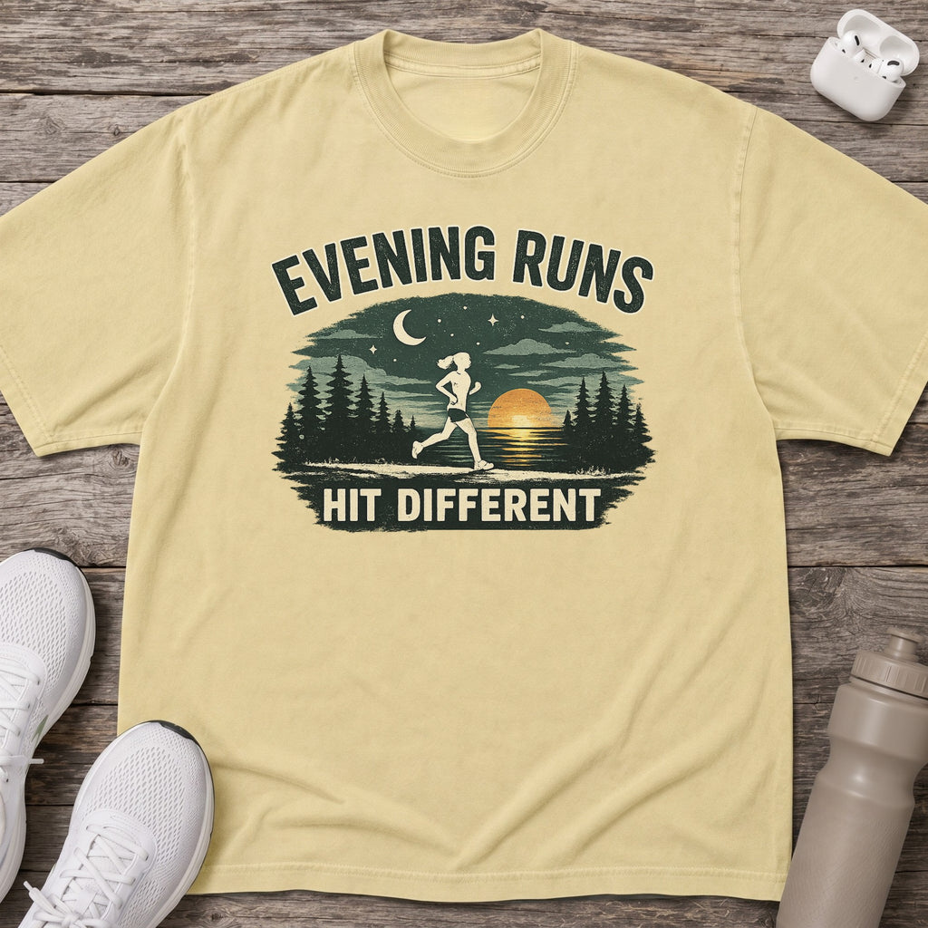 Evening Runs Hit Different T-shirt