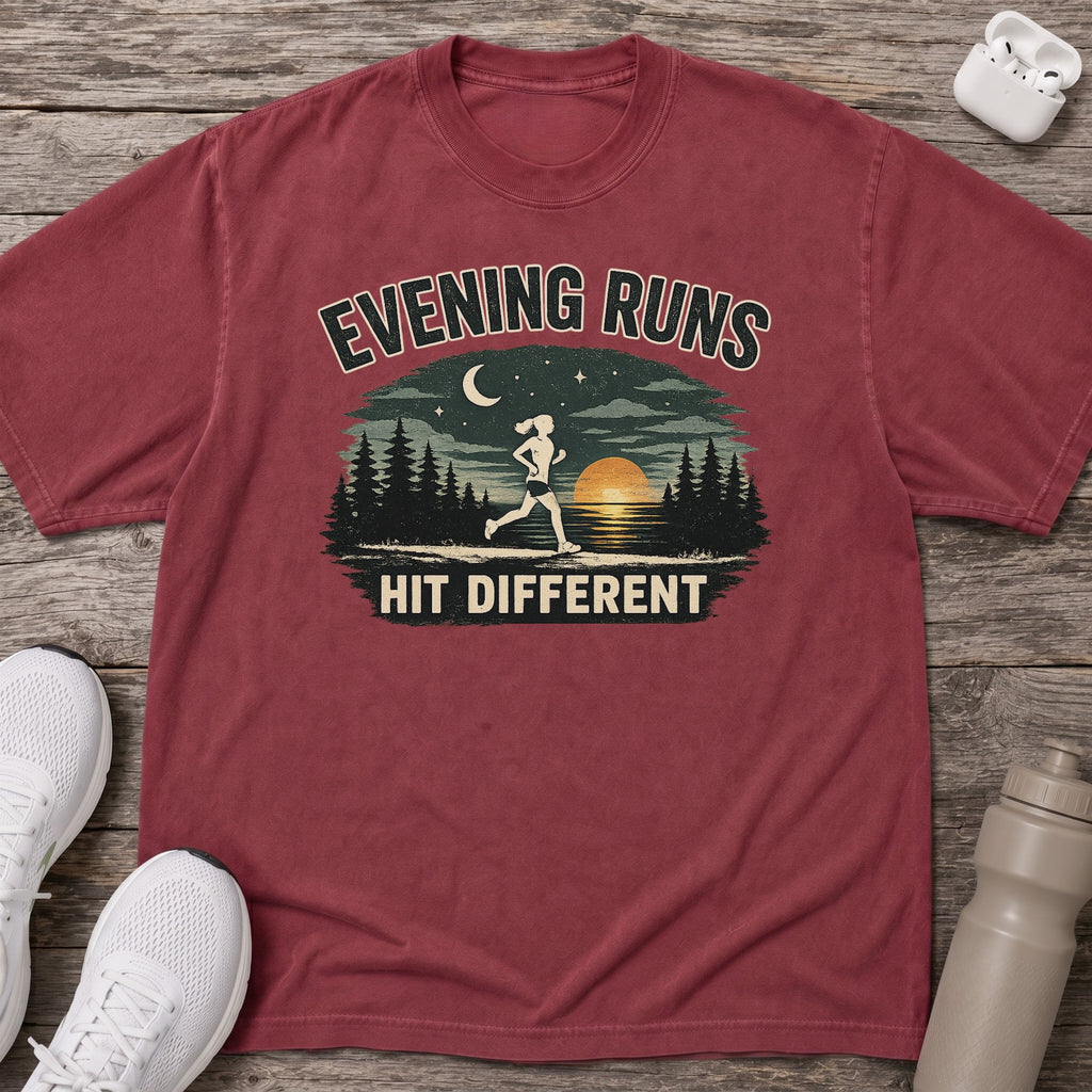 Evening Runs Hit Different T-shirt