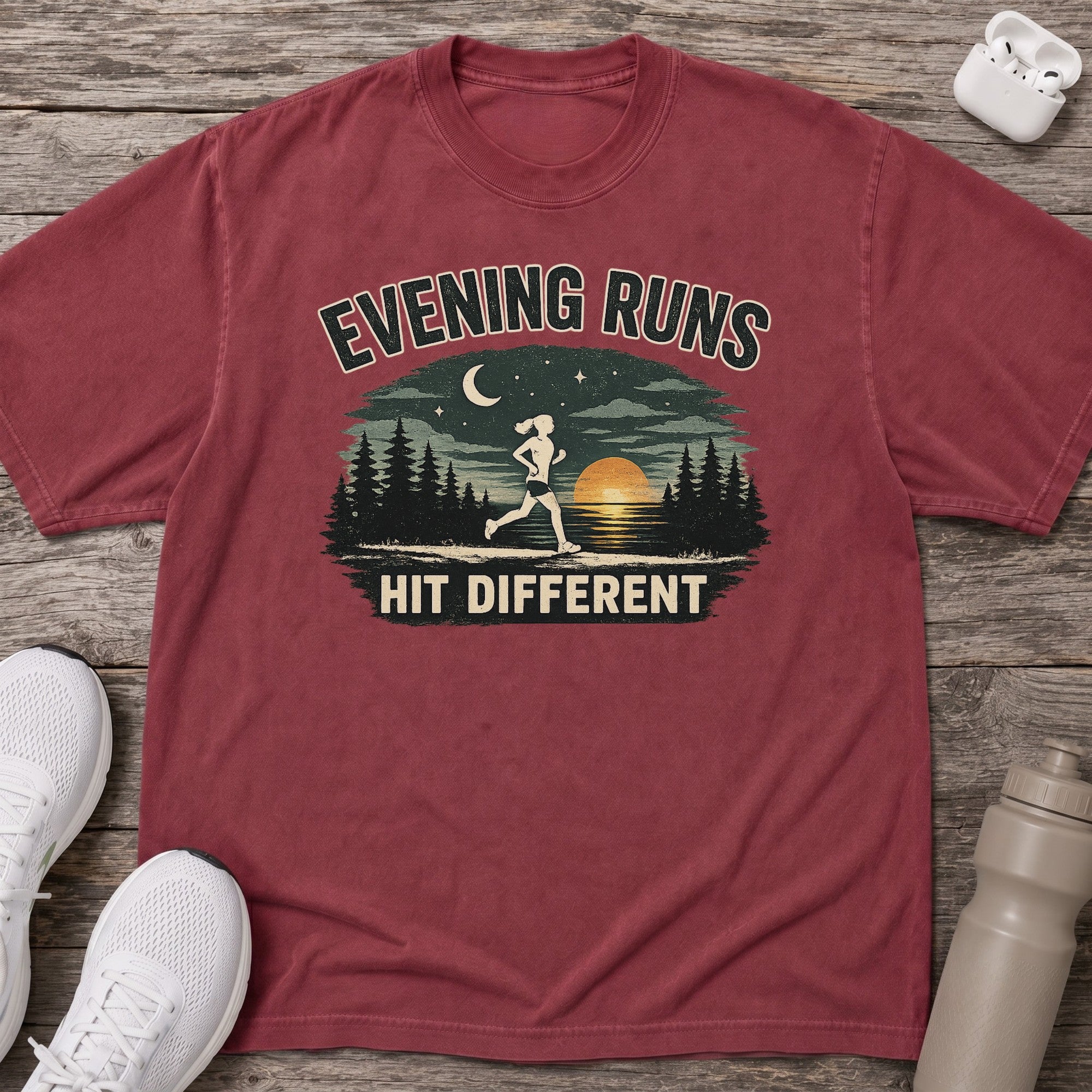Evening Runs Hit Different T-shirt