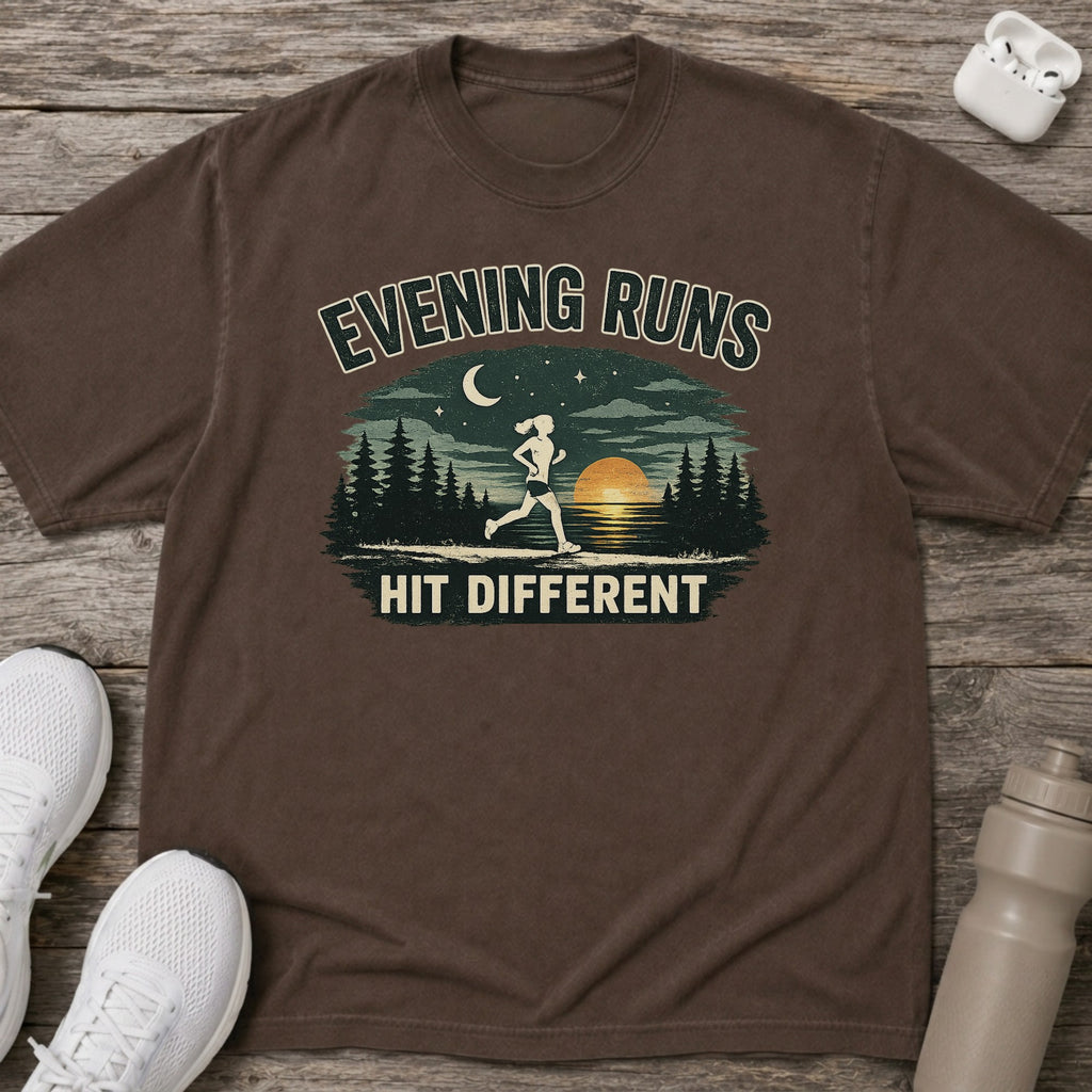 Evening Runs Hit Different T-shirt
