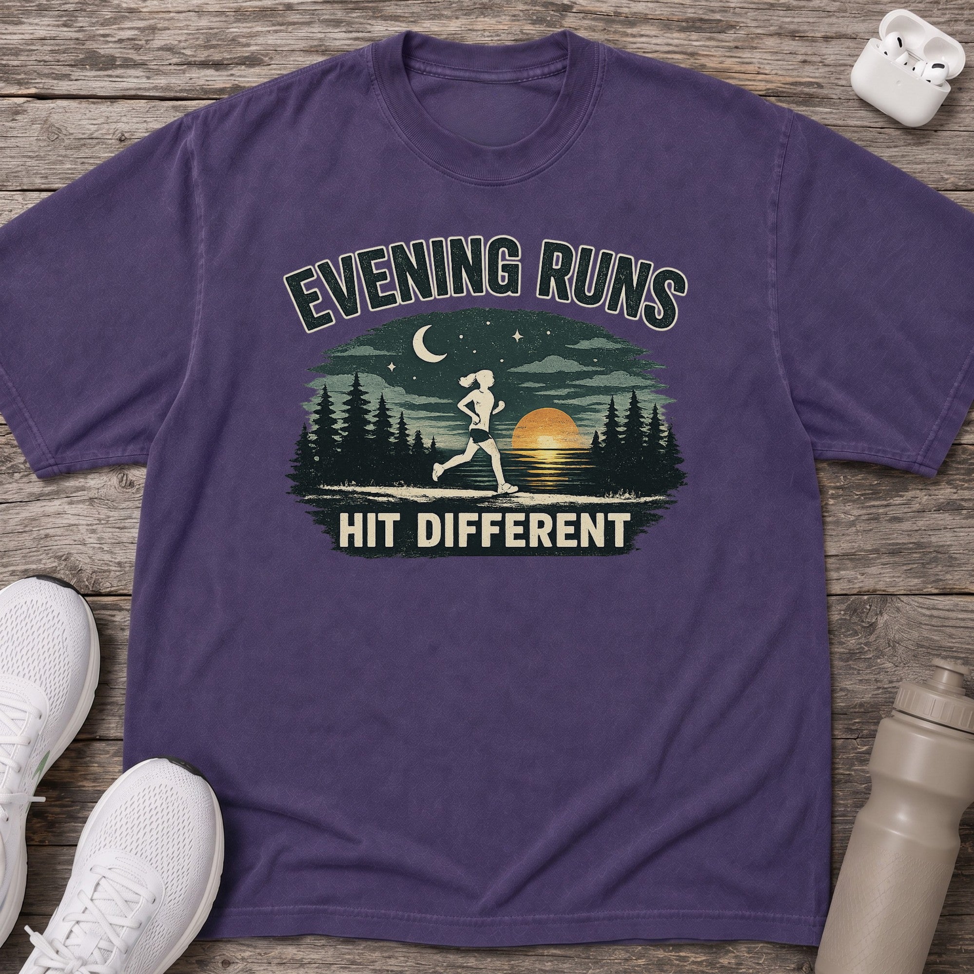 Evening Runs Hit Different T-shirt
