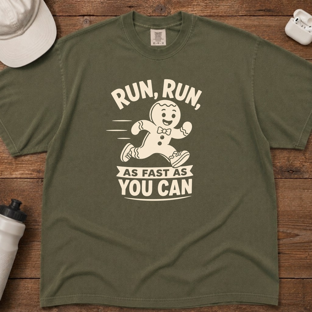 Run Run Gingerbread Man T-Shirt
