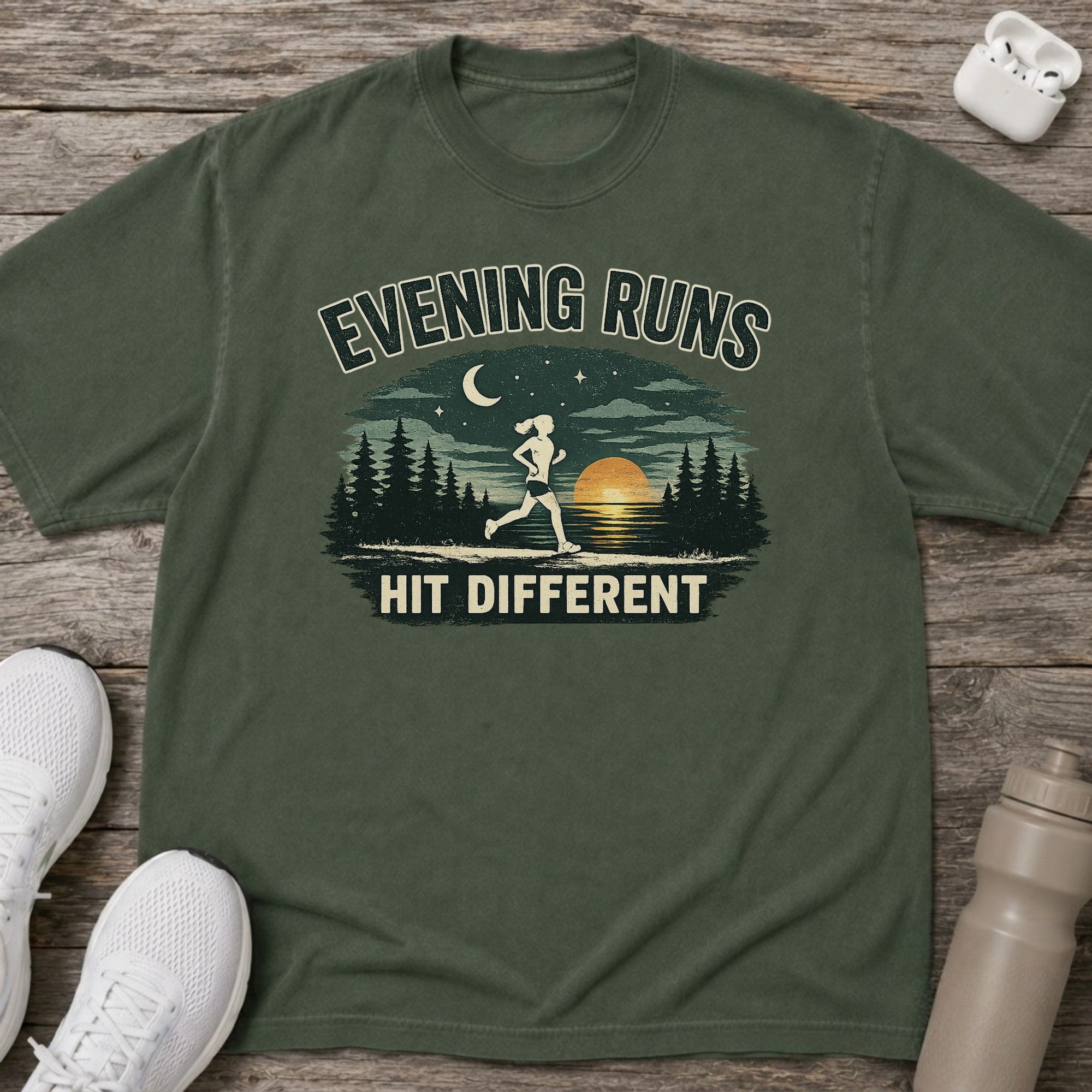 Evening Runs Hit Different T-shirt