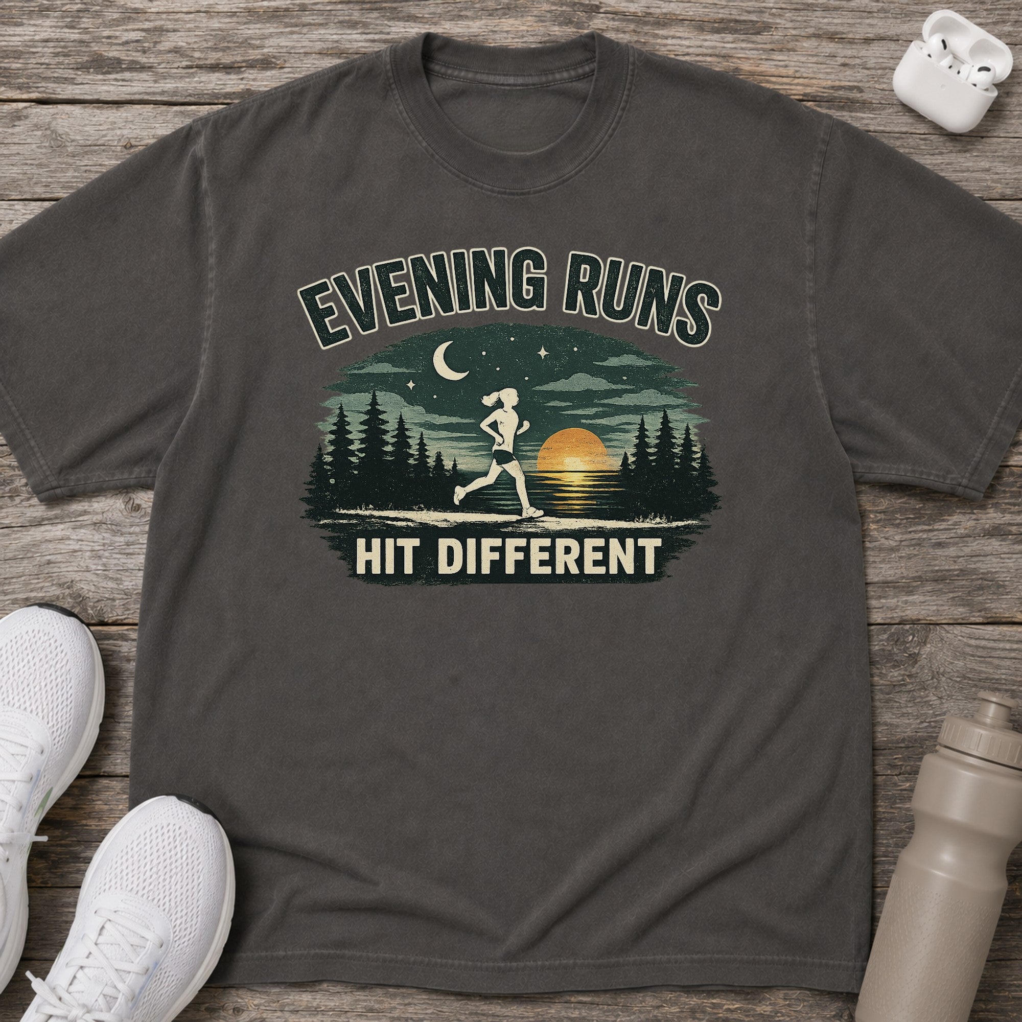 Evening Runs Hit Different T-shirt